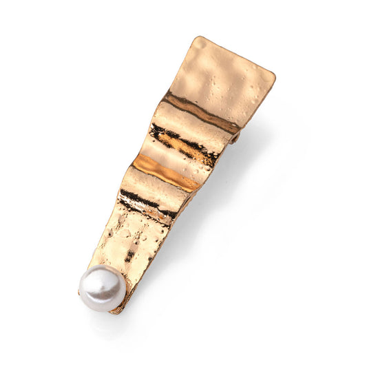 Golden Pearl Hair Clip