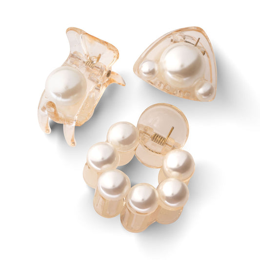 Annabel Pearl Claw Hair Clips